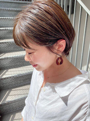 ピアスがお似合い アクセサリー女子のショート ボブヘア保存カタログ Hair