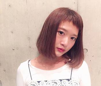 小顔効果バツグン 眉上1cm大人ヘアの法則 Hair 小顔効果バツグン 眉上1cm大人ヘアの法則 Hair