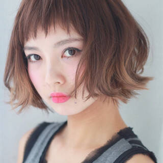 パーマで実現 くせ毛のような無造作レディースショート Hair