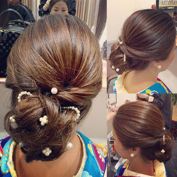 今年は自分でヘアアレンジを施して 着物に似合うヘアアレンジレッスン Hair