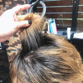 ハイトーンカラー 東京 プラチナブロンド メンズカラー Ticro チクロ Genki 派手髪 ハイトーン バレイヤージュ Hair