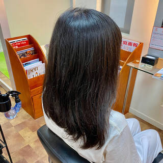 サラサラ 縮毛矯正ストカール セミロング 艶髪 美容室fabric ファブリック 白岩美郷 Hair サラサラ 縮毛矯正ストカール セミロング 艶髪 美容室fabric ファブリック 白岩美郷 Hair