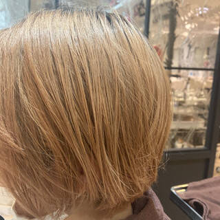 ナチュラル ハイトーン ショート ハイトーンカラー Jouir 三鷹店 神谷嘉海 Hair