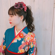 セミロング フェミニン 卒業式 21年春 髪型 アレンジのヘアカタログ Hair