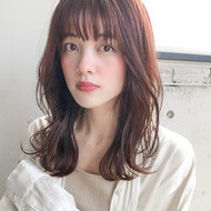 セミロング ひし形シルエット 21年春 髪型 アレンジのヘアカタログ Hair