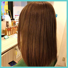 セミロング アプリコットオレンジ オレンジベージュ イエローブラウン Good Neighbors Okuda 5452 Hair