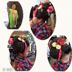 子供 ヘアアレンジ ロング 和装 Hearty Akiko Hearty Hair