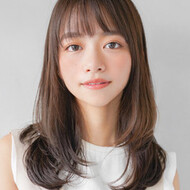 セミロング ナチュラル ひし形 21年春 髪型 アレンジのヘアカタログ Hair