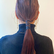 ロング モード ヘアアレンジ 21年春 髪型 アレンジのヘアカタログ Hair