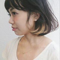 大人かわいい インナーカラー ボブ グラデーションカラー Heavens Shibuya 野崎 秀幸 Hair