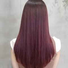 ラベンダーピンク ガーリー ロング グラデーション Teto Hair Kana Tetohair Hair