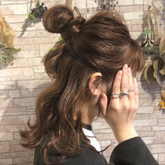イヤリングカラー ポニーテール インナーカラー ポイントカラー Hairxcafe Kuma Rina Hair