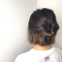 ナチュラル ヘアアレンジ ボブ インナーカラー Shampoohat Yama 3392 Hair