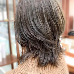 ミディアム ショートレイヤー 美シルエット ウルフカット モリオフロムロンドン オオノアサミ Hair