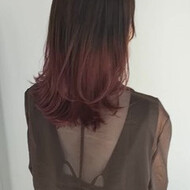 22年冬 レッド ピンク系 ラズベリーピンクのヘアスタイル 髪型 ヘアアレンジ一覧 Hair