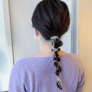 リボンアレンジ 21年春 髪型 アレンジのヘアカタログ Hair