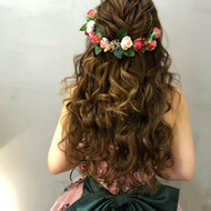 ミディアム 花嫁 21年春 髪型 アレンジのヘアカタログ Hair