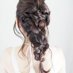 ヘアアレンジ かっこいい 編み込み ロング Kilico 井上 卓也 1128 Hair