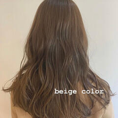 ガーリー セミロング ベージュカラー Jyunesu 表参道店 Rika Mitsui Hair