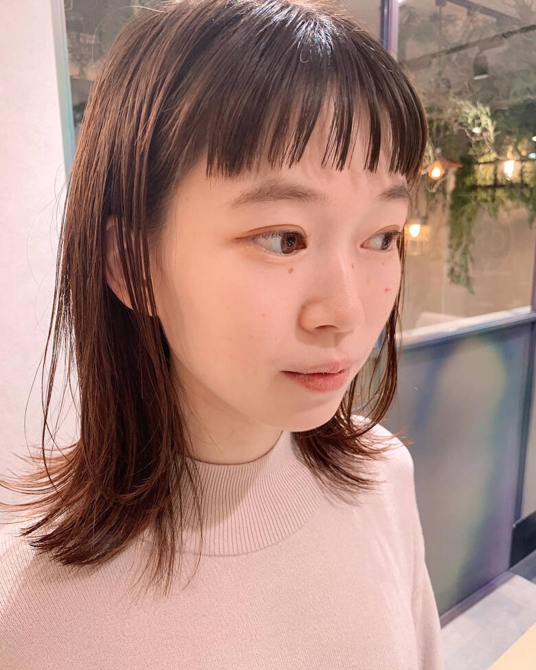 オン眉 ヘアアレンジ ミディアム デート December 北田 ゆうすけ Hair