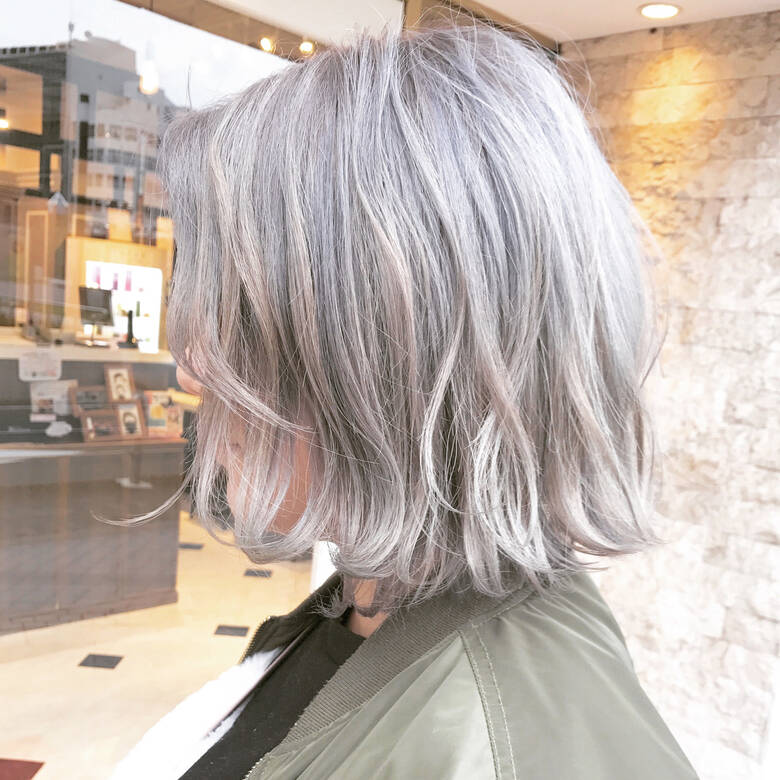 ホワイトアッシュ 色気 大人女子 アッシュ Unopulir茶屋町店 ウノプリール 永尾 拓也 Hair ホワイトアッシュ 色気 大人女子 アッシュ Unopulir茶屋町店 ウノプリール 永尾 拓也 Hair