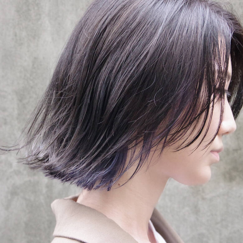 ボブ 暗髪 ハンサムボブ インナーカラー Rosso 高橋 亮 Hair