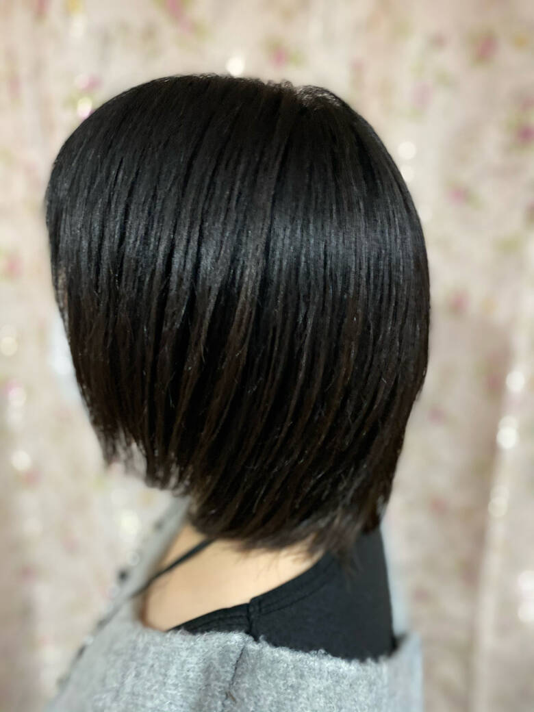 縮毛矯正 ミディアム 脱縮毛矯正 モード Aime 薄毛改善師エイ Hair