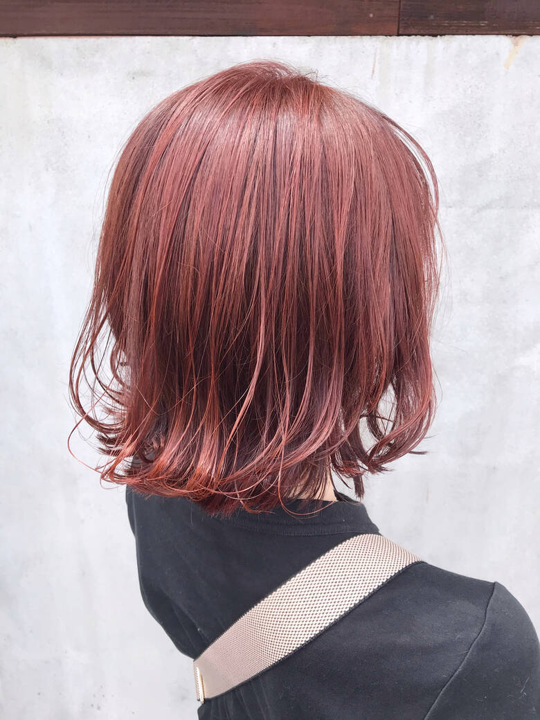 ピンクラベンダー ボブ ラベンダーピンク フェミニン Nagon Style Kiminori Sato Hair