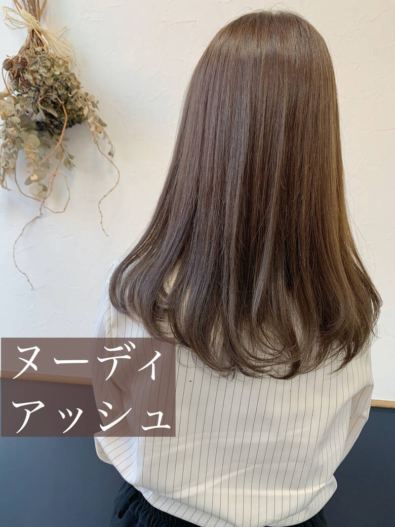 セミロング ナチュラル アッシュ シルバーアッシュ Will美容室 梶野優希 5656 Hair セミロング ナチュラル アッシュ シルバーアッシュ Will美容室 梶野優希 5656 Hair