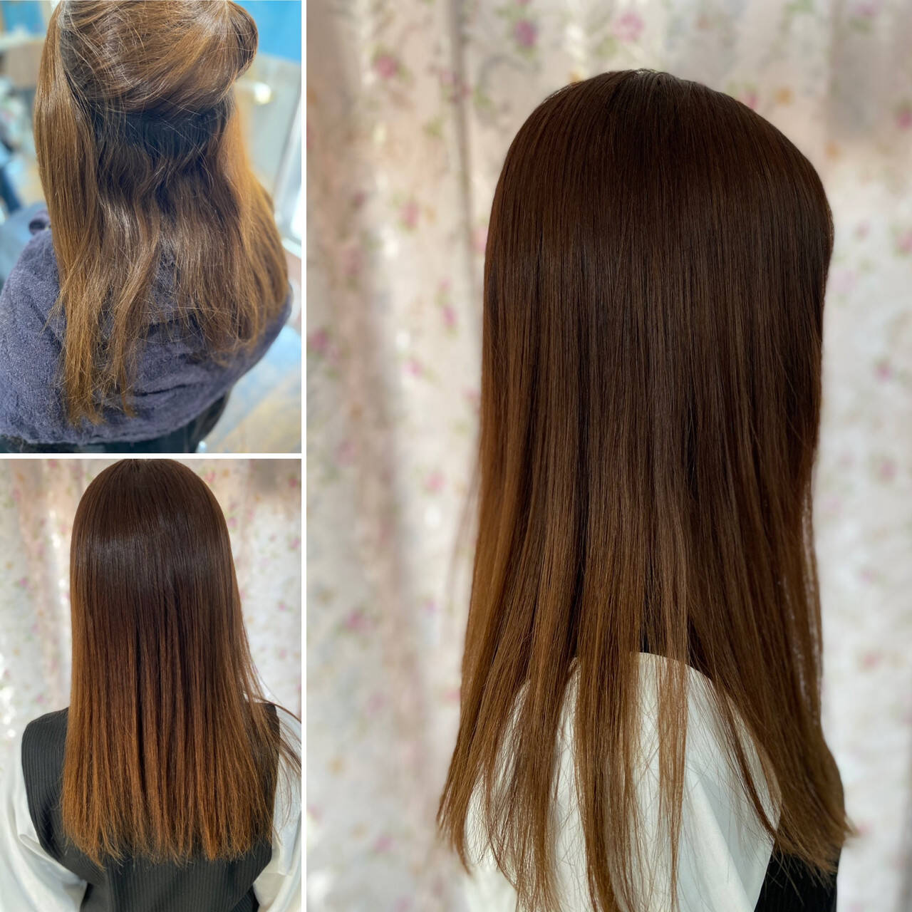 縮毛矯正 ロング エレガント 髪質改善 Aime 髪質改善師エイ Hair