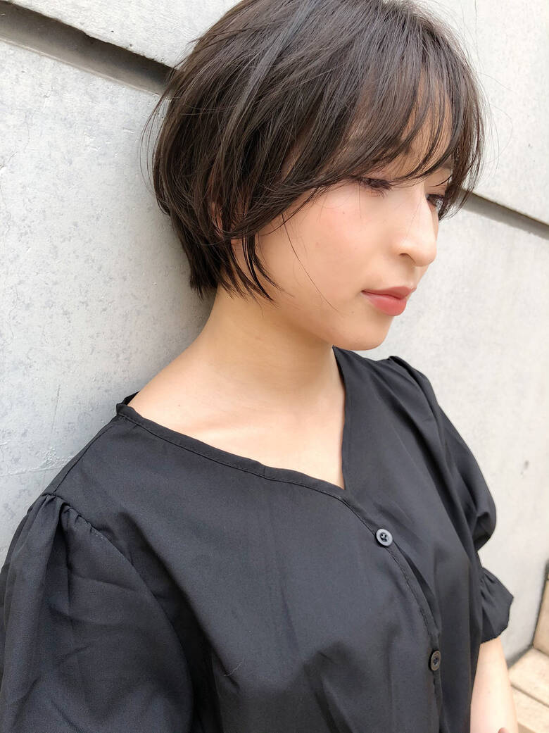 コンパクトショート ショートヘア ナチュラル ショートボブ Moriofromlondon 大島知子 5853 Hair