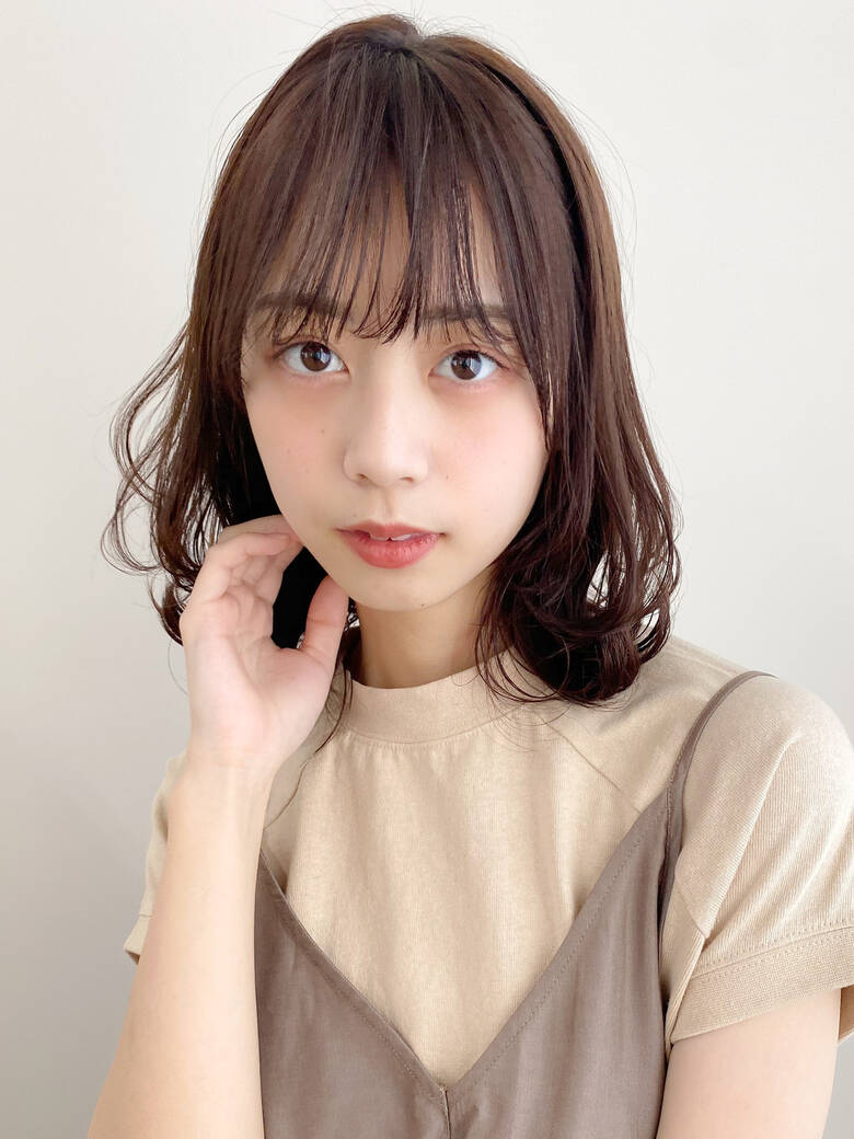 大人かわいい ナチュラル 毛先パーマ 簡単ヘアアレンジ Dyplus表参道 櫻木裕紀 Hair
