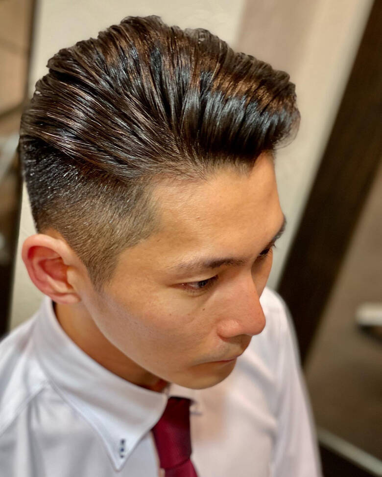 メンズパーマ ショート モード 刈り上げショート Hommehair2nd 櫻井真紀 Hair