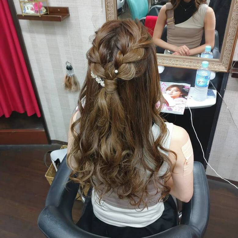 ヘアアレンジ ナチュラル ロング 簡単ヘアアレンジ リンクス美容室 Rumilinks美容室 5595 Hair