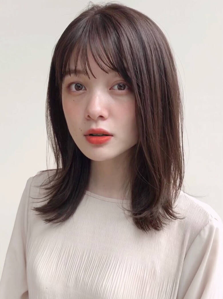 レイヤースタイル 鎖骨ミディアム 切りっぱなしボブ ミディアムレイヤー Drive For Garden 加藤 友梨絵 Drive For Garden 55 Hair