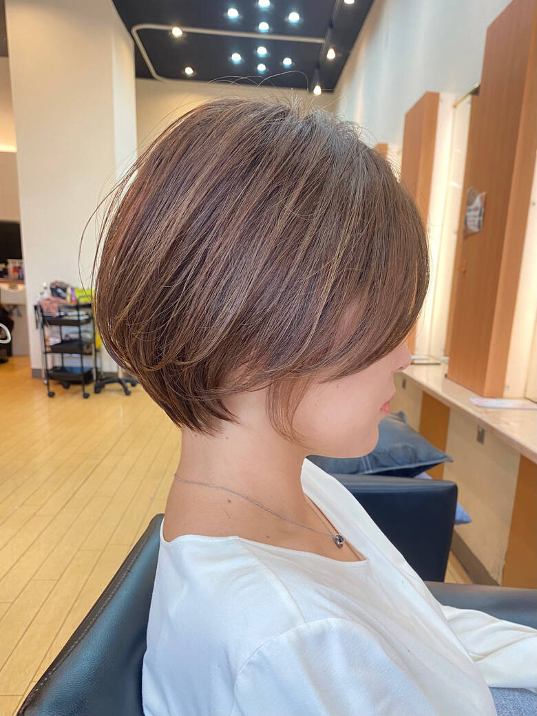 ショートボブ ナチュラル ショートヘア 大人ショート Cuore金町店 クオーレ 坂巻 慶輔 Cuore金町 Hair