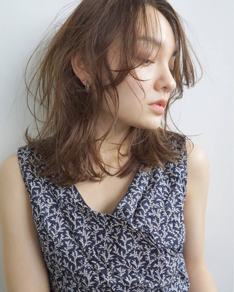 パーマ フェミニン うざバング 前髪なし Nanuk二子玉川 Ueki Nanuk Hair