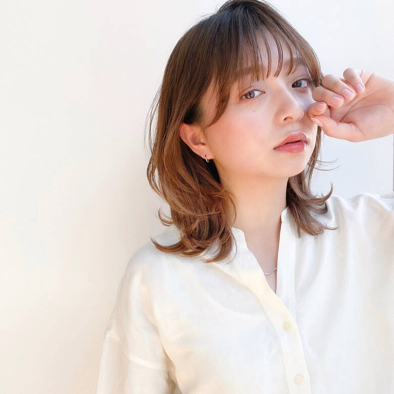 ミディアム ナチュラル ミディアムヘアー レイヤーカット Drive For Garden 中川 崇広 Hair