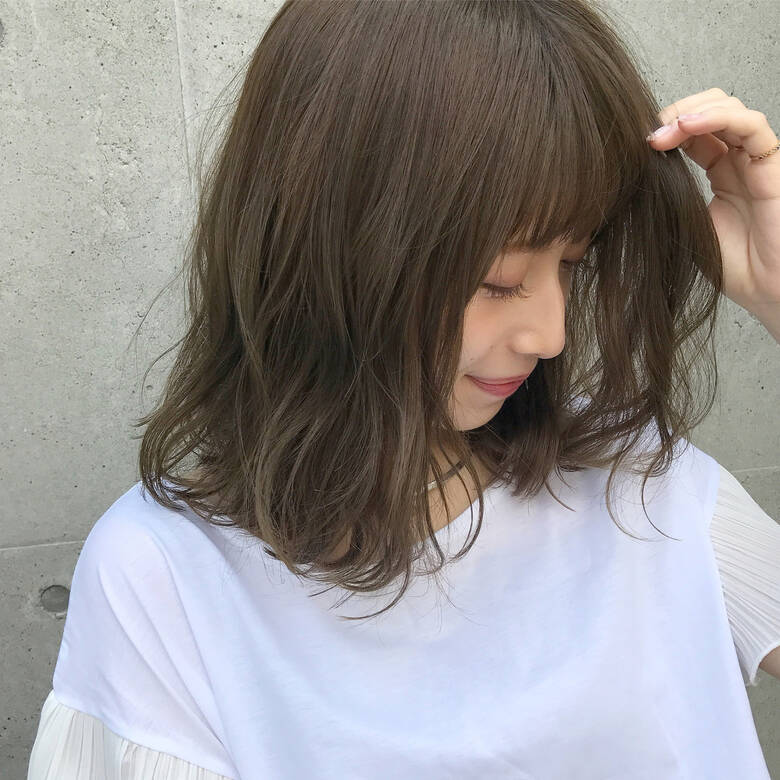 カーキ グレージュ オリーブ ミディアム Garden Omotesando 伊藤愛子 Garden Hair