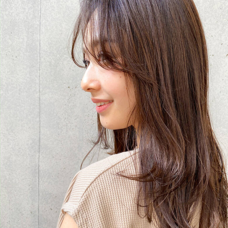 大人ミディアム 色気 セミロング 透明感カラー Dyplus表参道 櫻木裕紀 53 Hair