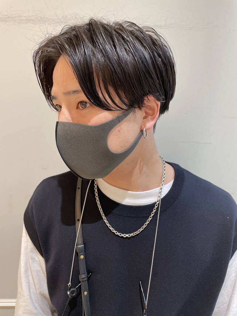 メンズパーマ ショート ハンサムショート 刈り上げ Neoliveginza 鶴岡香純 Hair