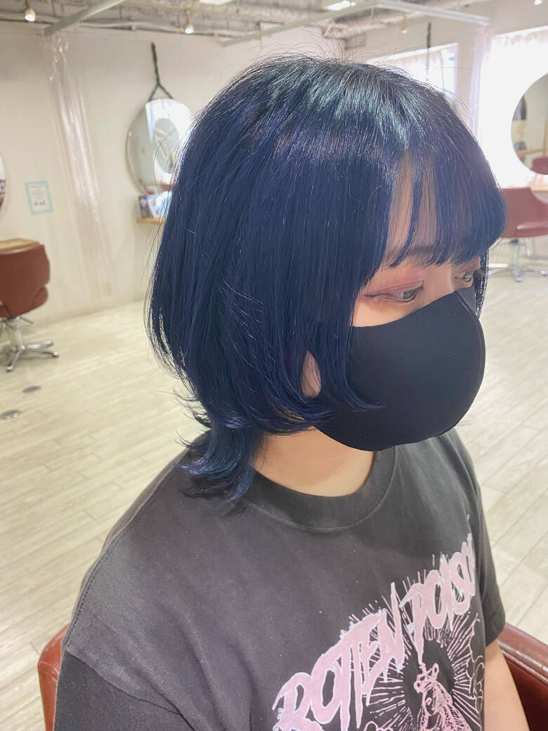 ネオウルフ ウルフレイヤー ミディアム ニュアンスウルフ ビードロ吉祥寺 佐藤 駿 Hair