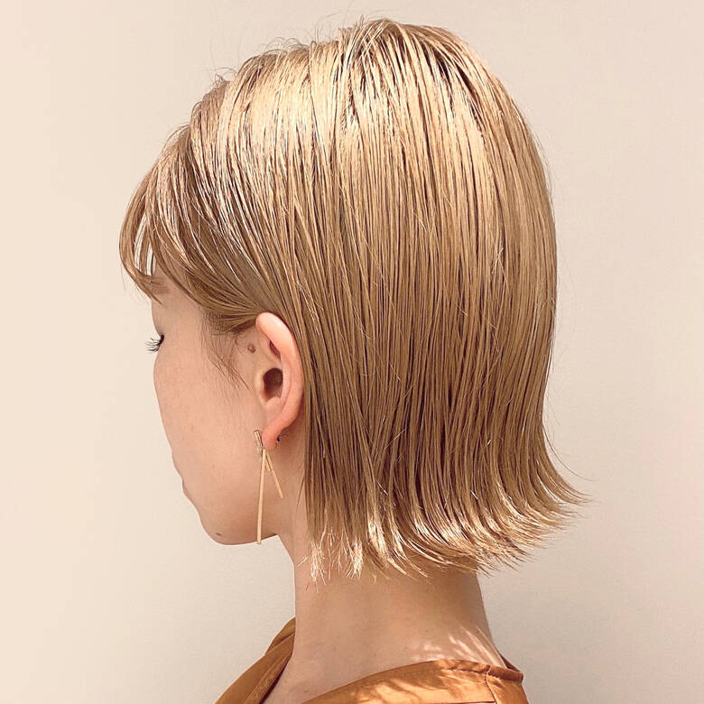 切りっぱなしボブ ミルクティーベージュ ハイトーンボブ ナチュラル Appiis 宮崎 まさみ Hair 切りっぱなしボブ ミルクティーベージュ ハイトーンボブ ナチュラル Appiis 宮崎 まさみ Hair