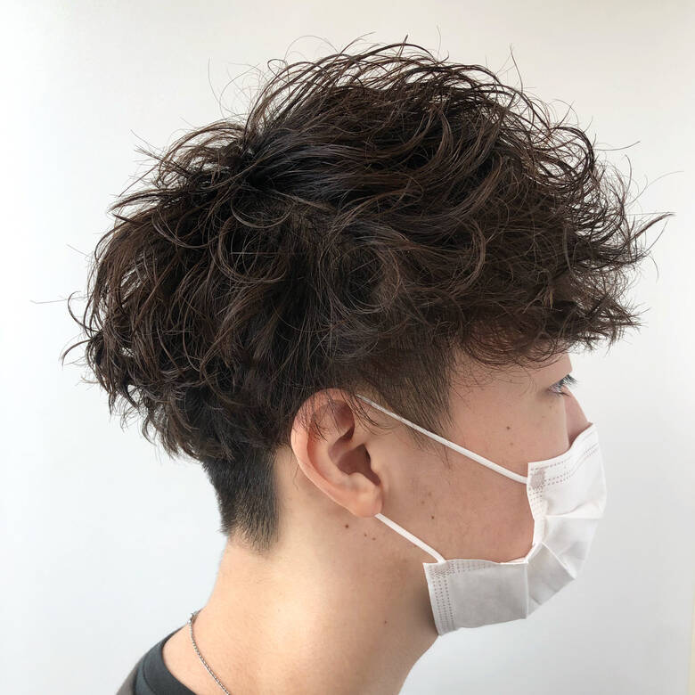 くせ毛風 メンズパーマ 無造作パーマ スパイラルパーマ Minx Ginza 二丁目店 橋口 建太 Hair
