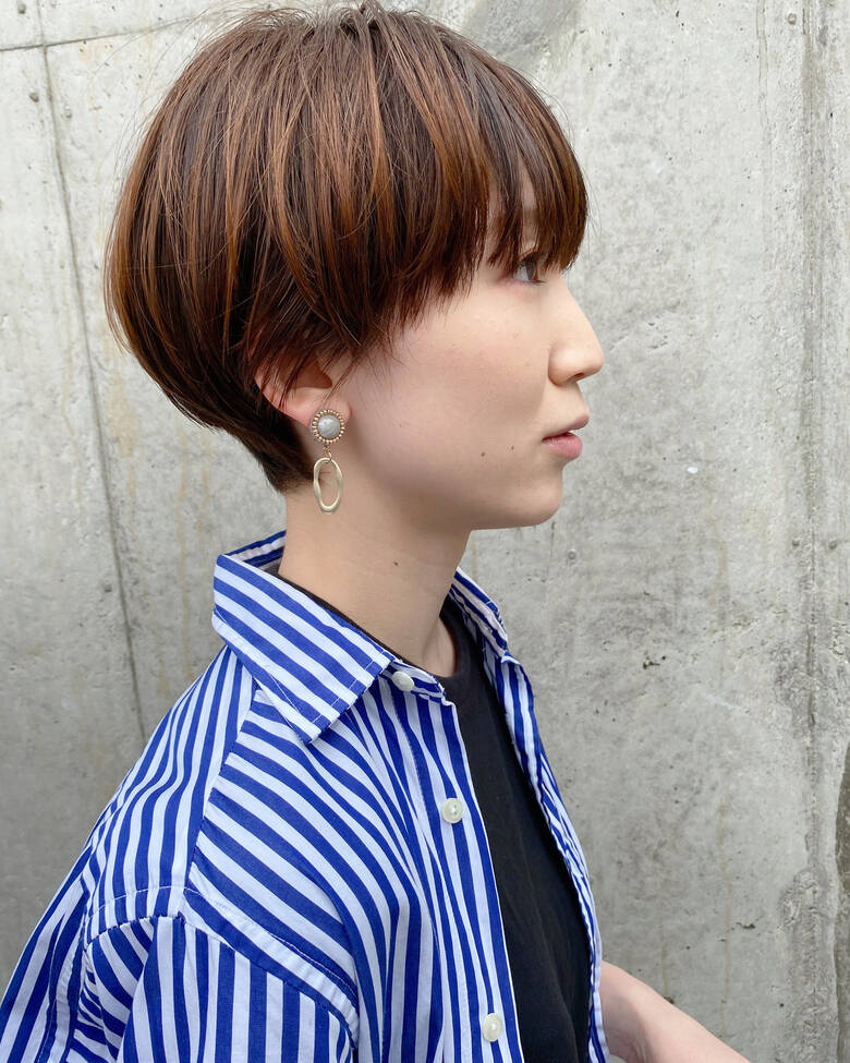 大人かわいい ナチュラル マッシュショート ショート Morio From London 大宮２号店 なかじま ひびき 67 Hair