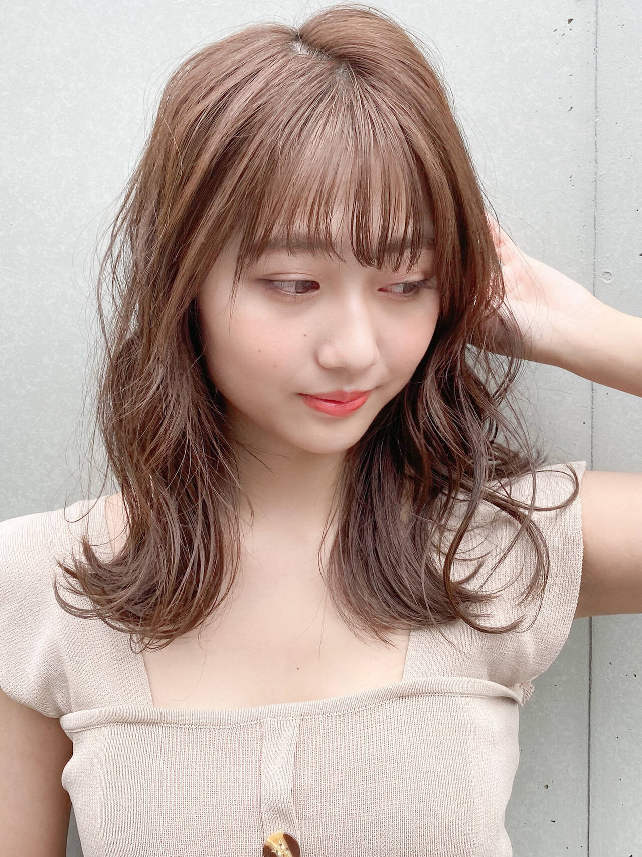 外ハネ ナチュラル セミロング デジタルパーマ×dydi×dydi表参道 西谷美鈴×576496【HAIR】