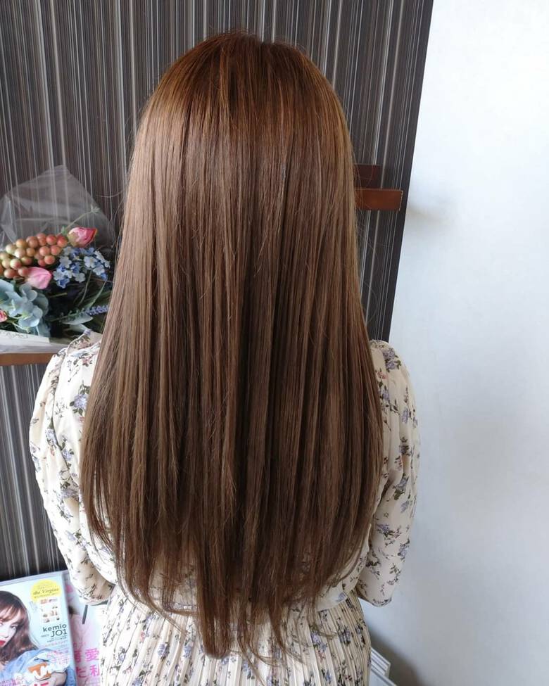 ナチュラル ベージュ ヘアカラー イルミナカラー リンクス美容室 Rumilinks美容室 Hair