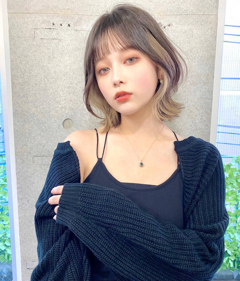 ウルフカット 韓国ヘア イヤリングカラー ボブ Riko 荒木 洋文 Hair ウルフカット 韓国ヘア イヤリングカラー ボブ Riko 荒木 洋文 Hair