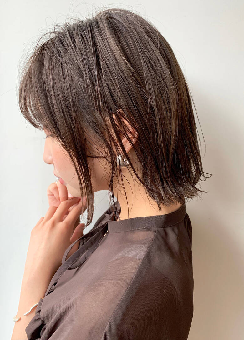 ボブ 外ハネボブ ロブ セミウェット Moriofromlondon札幌ファクトリー店 矢木 智浩 Morio札幌 Hair