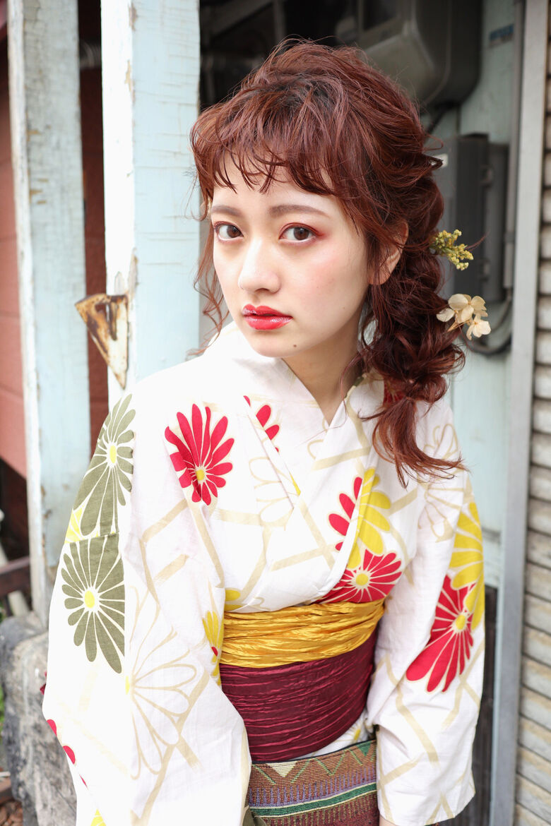 ヘアアレンジ 花火大会 デート ナチュラル Atelierameri Aco Hair